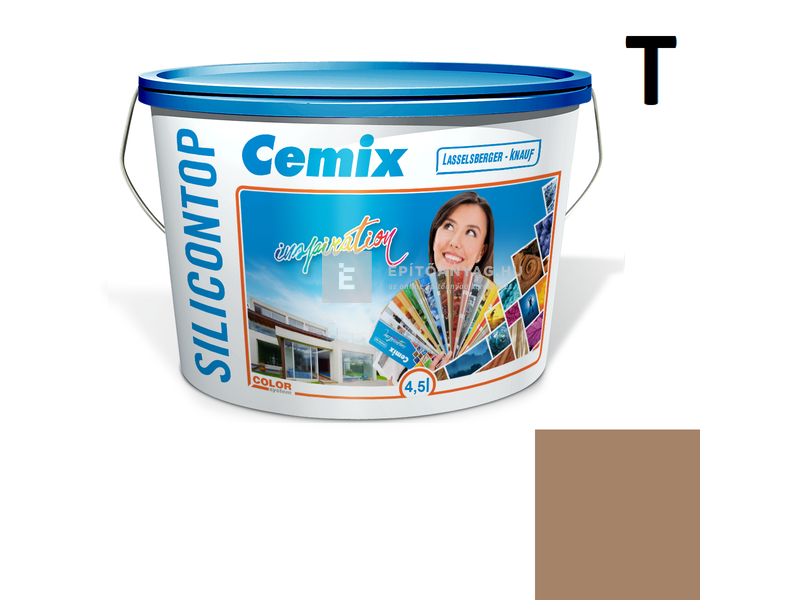 Cemix-LB-Knauf SiliconTop Homlokzatfesték 4917 brown 4,5 l