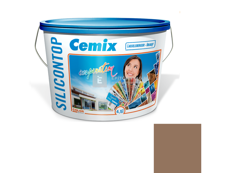 Cemix-LB-Knauf SiliconTop Homlokzatfesték 4919 brown 4,5 l