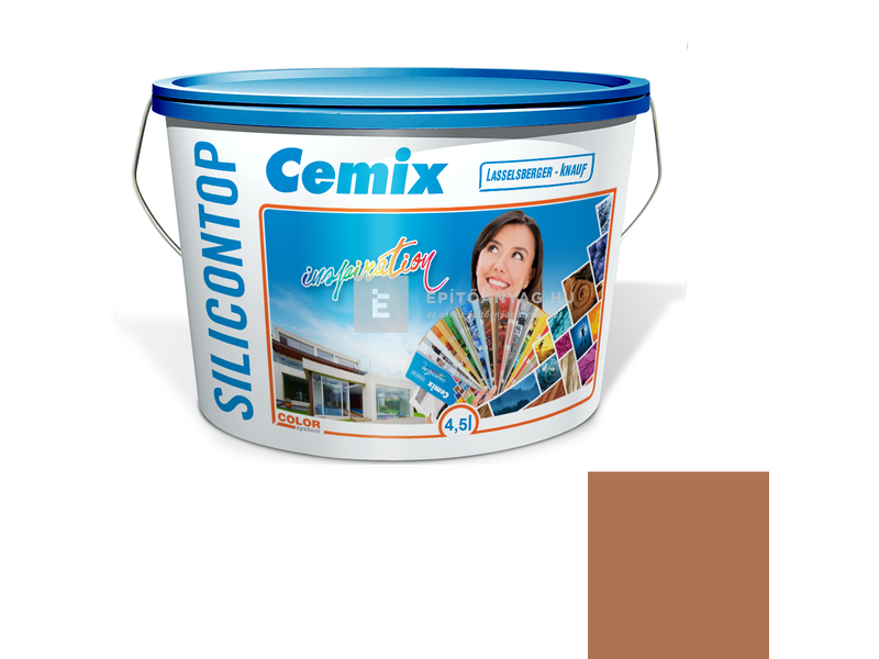Cemix-LB-Knauf SiliconTop Homlokzatfesték 4969 brown 4,5 l