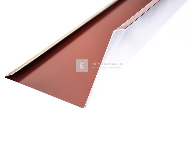 Falszegély alumínium, téglavörös RAL 3016, 25x200 cm