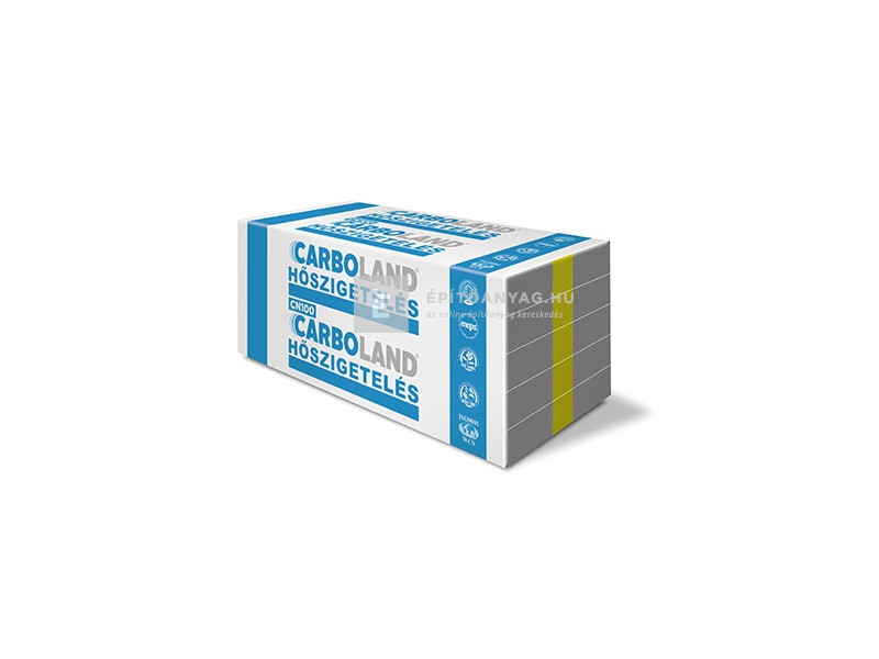 Carboland EPS CN100 Fokozott hőszig. képességű, terhelhető lépésálló hőszig. lemez 15 cm2 m2/cs