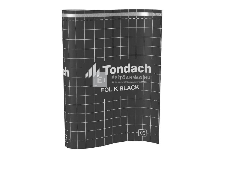 Tondach Tuning Fol K Black páraáteresztő alátétfólia 145 g, 2 ragasztócsíkkal, 75 m2