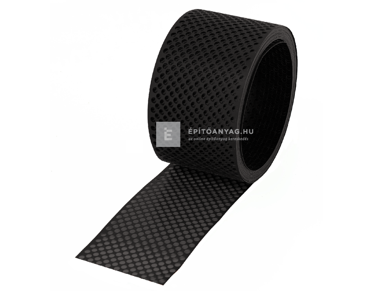 Terrán szellőzőszalag alumínium, fekete 10 m