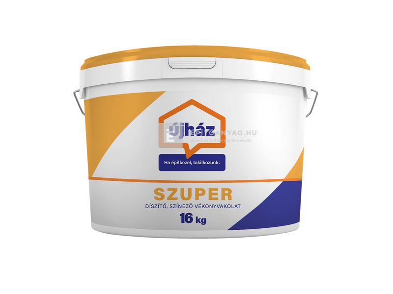 Szuper vékonyvakolat kapart hatású fehér 16 kg