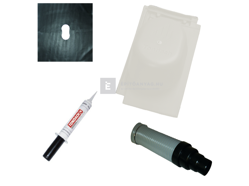 Tondach Planoton 9 csatornaszellőző szett FusionProtect fehér