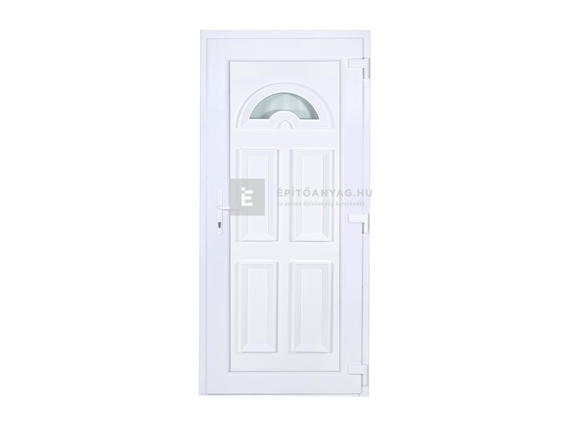 Delta W5K NYL Temze 1 üveges műanyag bejárati ajtó, 3D pánt, 5 pontos zár, jobb 100x210 cm