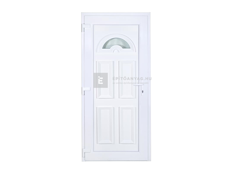 Delta W5K NYL Temze 1 üveges műanyag bejárati ajtó, 3D pánt, 5 pontos zár, bal 100x210 cm