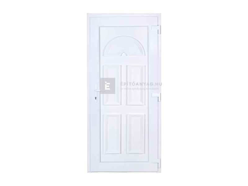Delta W5K SB  Temze tele műanyag bejárati ajtó, 3D pánt, 5 pontos zár, jobb 100x210 cm