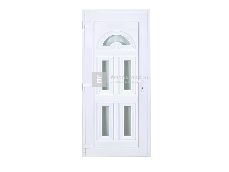 Delta W5K SB  Temze 5 üveges műanyag bejárati ajtó, 3D pánt, 5 pontos zár, bal 100x210 cm