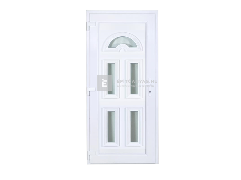 Delta W5K SB Temze 5 üveges műanyag bejárati ajtó, 3D pánt, 5 pontos zár, bal 100x210 cm
