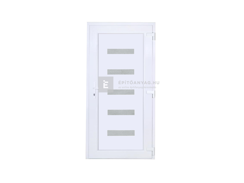 Delta W5K SB Hidas Műanyag bejárati ajtó 5 üveges jobb 100x210 cm