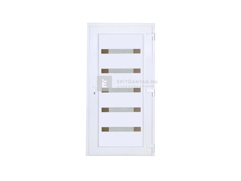 Delta W5K SB Hidas Műanyag bejárati ajtó alurátétes jobb 100x210 cm