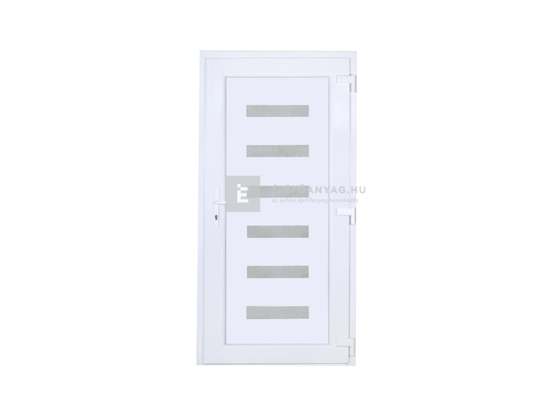Delta W5K SB Hidas Műanyag bejárati ajtó 6 üveges jobb 100x210 cm