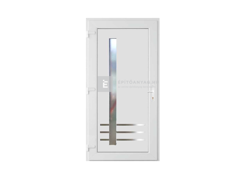 Delta W5K SB Vértes műanyag bejárati ajtó bal 100x210 cm