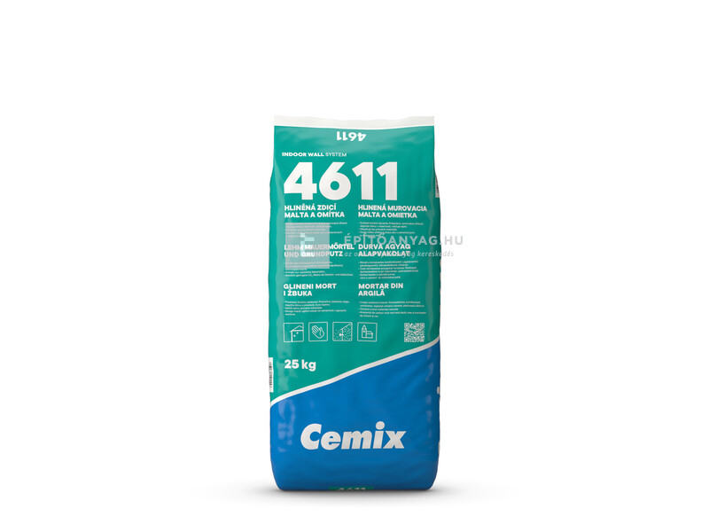 Cemix 4611 agyag alapvakolat 25 kg