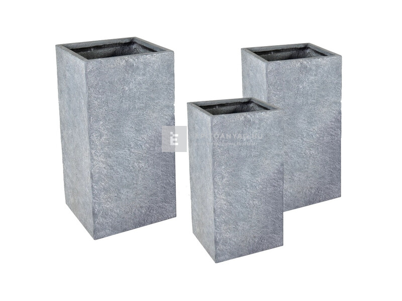 Tri-CAN Agree oszlop kaspó szett, szürke