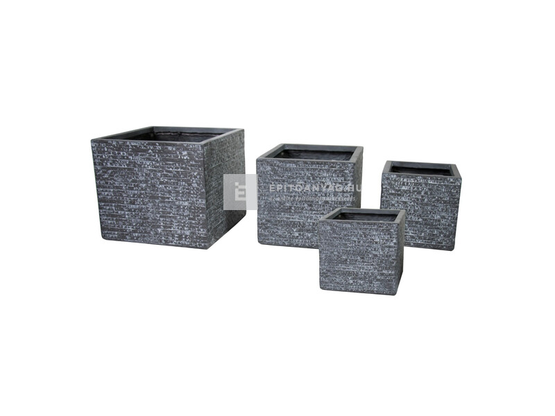 Tri-CAN Agree kocka kaspó szett, grafit