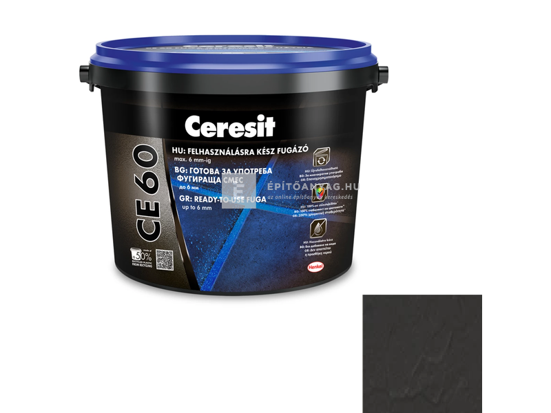 Henkel Ceresit CE 60 felhasználásra kész fugázó szénfekete 2 kg