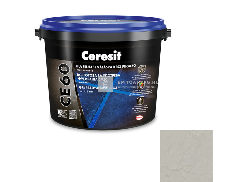 Henkel Ceresit CE 60 felhasználásra kész fugázó ezüst 2 kg