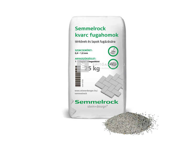 Wienerberger Kvarc Fugahomok szürkésbarna 0,4-1,00 mm, 25 kg