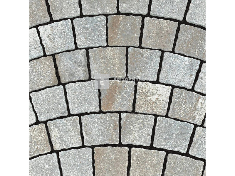 Semmelrock Arte Pest-Buda Kombi térkő íves kő platinabronz 10 cm