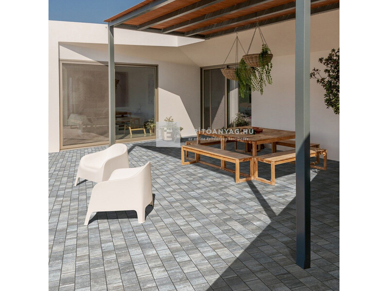 Semmelrock Citygo térkő 20x10x4 cm grafit-terra (16,2 m2/rkl)