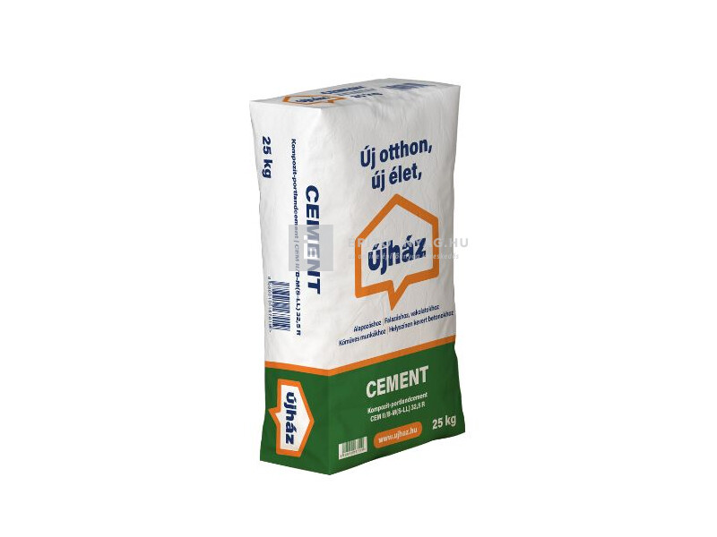 újHáz CEM II/B-M (S-LL) 32.5 R RN cement 25 kg