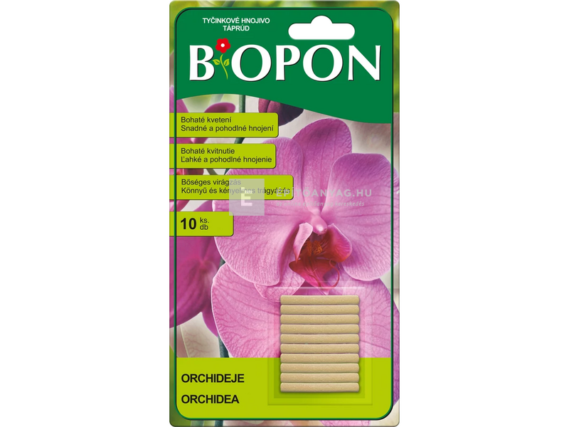 Biopon orchidea táprúd, 10 db