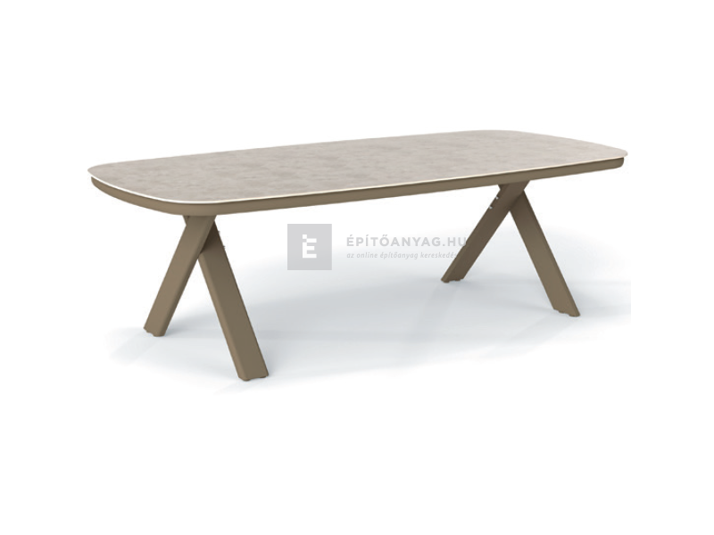 L-YO Aura étkezőasztal, 242x110x74 cm, taupe