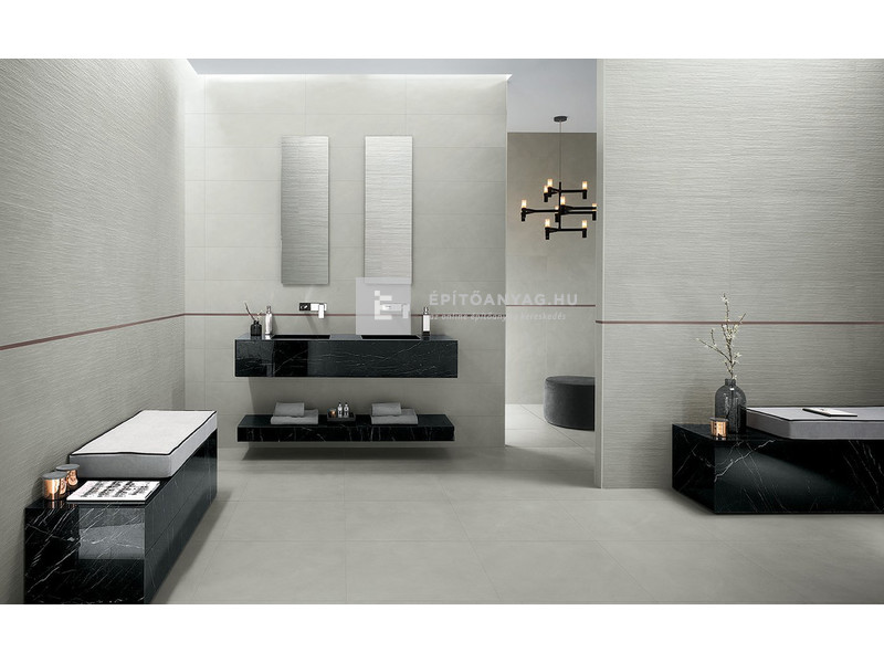 Fap Color Line Rope Perla fali csempe, világosszürke 25x75 cm