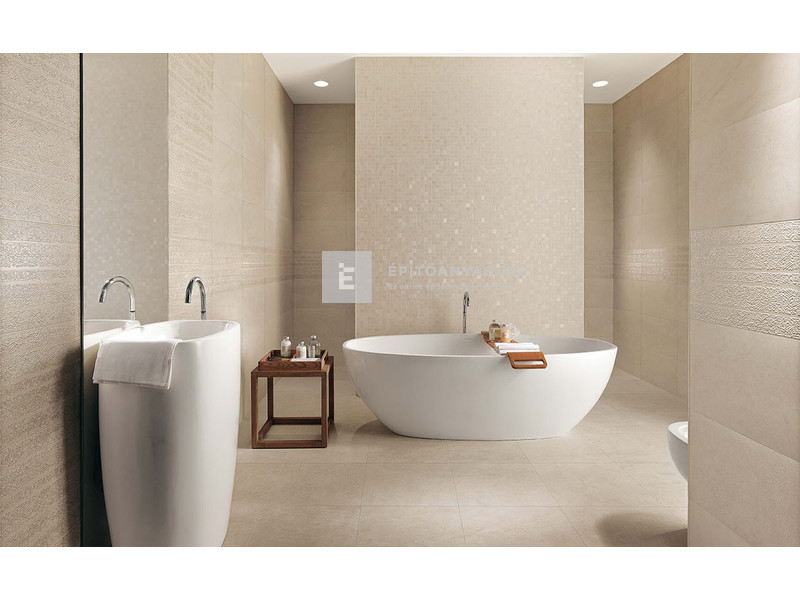 Fap Desert Groove White fali csempe, fehér-barna 30,5x56 cm