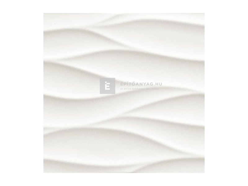 Fap Lumina Curve White Gloss fali csempe, fehér 25x75 cm