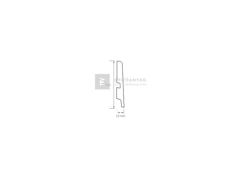 Béta-Floor 3484 Cayenne dió P85 laminált padló szegélyléc 2,5 m
